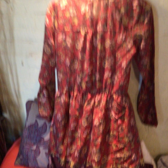 Vintage boho cotton midi prairie dress - Picture 7 of 8